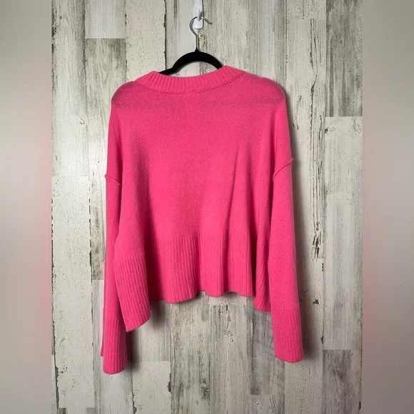 Free People Rhy Cashmere Pink Sweater NWT Small - Picture 4 of 9
